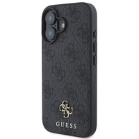 Guess 4G Metal Logo Back Cover MagSafe Apple iPhone 16 - Schwarz