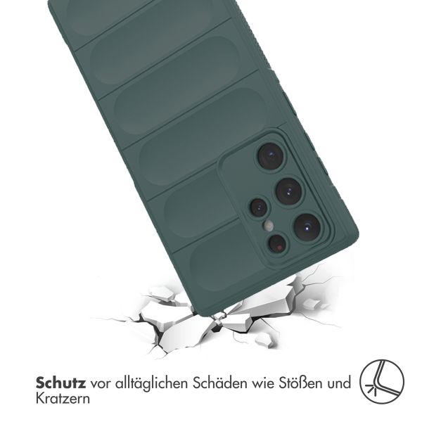 imoshion EasyGrip Backcover Samsung Galaxy S22 Ultra - Dunkelgrün