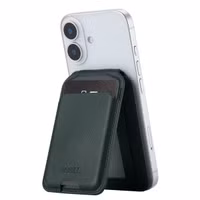 Accezz Leder-Wallet mit Standfunktion - Geeignet für MagSafe und Qi2 - Cedar Green