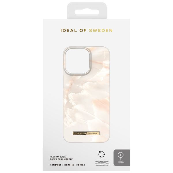 iDeal of Sweden Fashion Back Case für das iPhone 15 Pro Max - Rose Pearl Marble