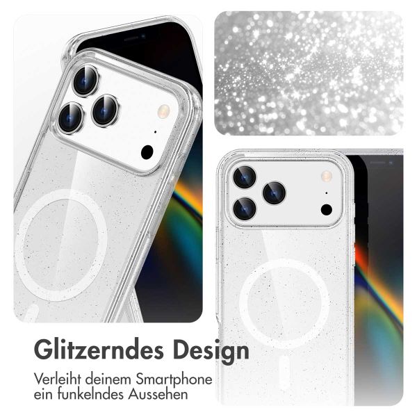 imoshion Sparkle Back Cover mit MagSafe Apple iPhone 17 Pro - Transparent