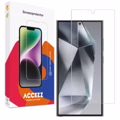 Accezz Screen Protector aus gehärtetem Glas für das Samsung Galaxy S24 Ultra - Transparent 