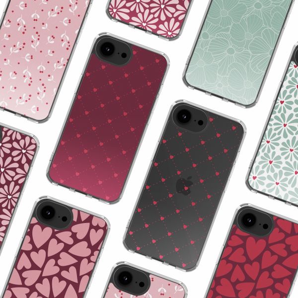 imoshion Design Hülle Apple iPhone 16e - Crush Check Coral Dust