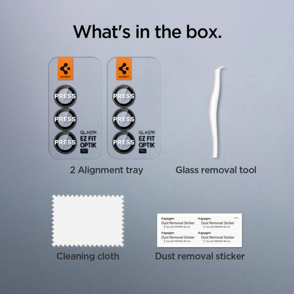 Spigen GLAStR EZ Fit Optik Pro Kameraschutz 2er-Pack für Samsung Galaxy Z Fold 7 - Schwarz