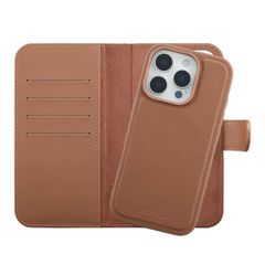 Selencia Olyn Abnehmbare Bookcase mit MagSafe Apple iPhone 16 Pro - Braun
