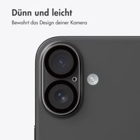 imoshion 2er-Pack Objektivschutz für Kamera für das iPhone 16 / 16 Plus - Schwarz