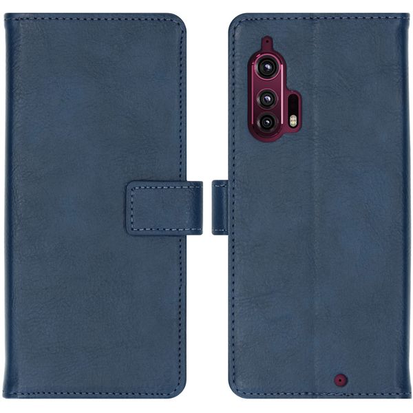 imoshion Luxuriöse Klapphülle Motorola Edge Plus - Dunkelblau