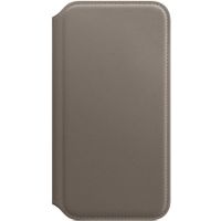 Apple Leather Folio Klapphülle Beige für das iPhone X / Xs