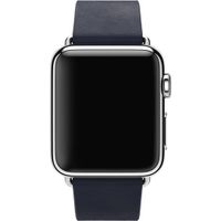 Apple Leather Band Modern Buckle für die Apple Watch Series 1-9 / SE - 38/40/41 mm / Series 10 - 42 mm - Größe L - Blau