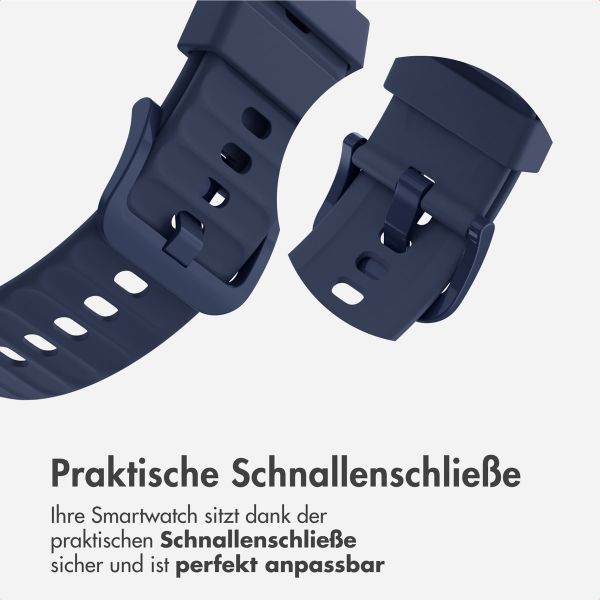 imoshion Silikonband für das  Huawei Watch Fit 4 / 4 Pro - Midnight Blue