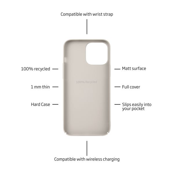 Holdit Slim Case für das iPhone 13 Pro - Light Beige