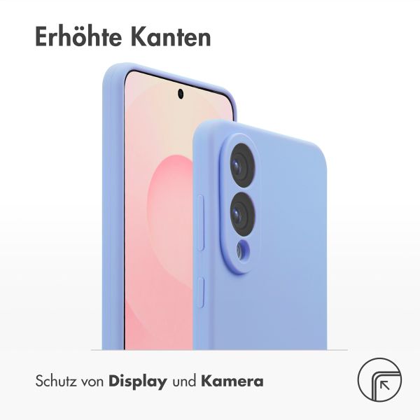 Accezz Liquid Silikoncase mit MagSafe Samsung Galaxy S25 Edge - Violett