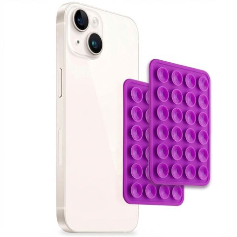 Selencia ﻿2er-Pack Telefonhalter Saugnapf - Violett