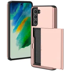 imoshion Backcover mit Kartenfach Samsung Galaxy S21 FE - Rosé gold