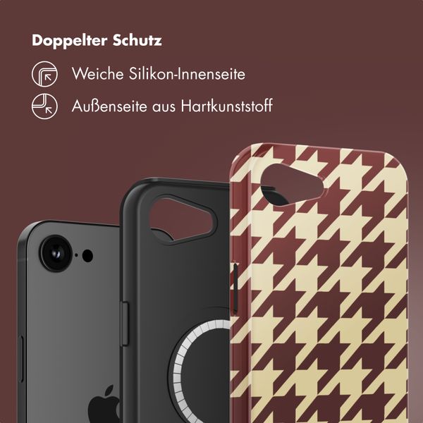 Selencia Vivid Rückabdeckung mit MagSafe Apple iPhone 16e - Pied-de-Poule
