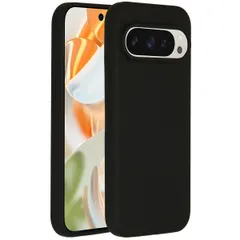 Accezz Liquid Silikoncase Google Pixel 9 / 9 Pro - Schwarz