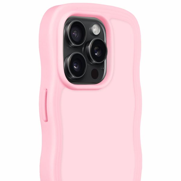 Holdit Wavy Case für das iPhone 14 Pro - Pink