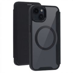 Transparente Bookcase mit MagSafe Apple iPhone 15 - Schwarz