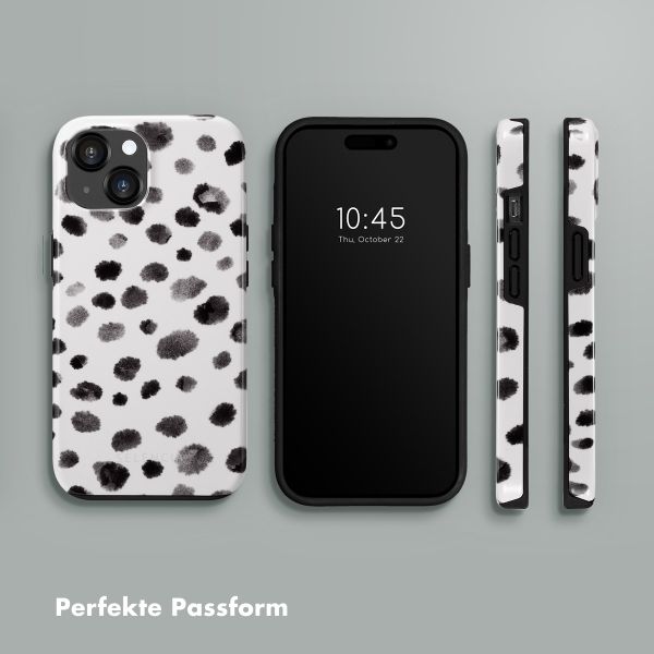 Selencia Vivid Tough Back Cover für das iPhone 15  - Trendy Leopard