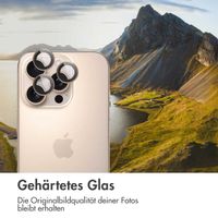 imoshion 2er-Pack Objektivschutz für Kamera für das iPhone 16 Pro / 16 Pro Max - Desert / Titanium