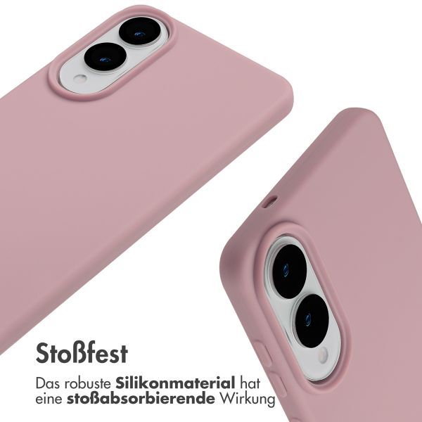 imoshion SilikonHülle mit Band Samsung Galaxy S25 Edge - Sand Pink