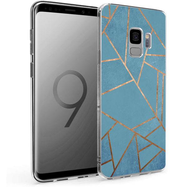 imoshion Design Hülle für das Samsung Galaxy S9 - Blue Graphic