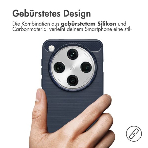 imoshion Brushed Back Cover Oppo Find X8 Pro - Dunkelblau