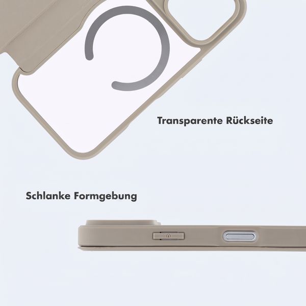 imoshion Transparente Bookcase mit MagSafe Apple iPhone 18 Pro / 17 Pro - Beige