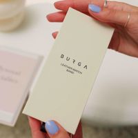 Burga Armband aus echtem Leder für Apple Watch Series 1 - 11 / SE / Ultra (44/45/46/49 mm) - Don't Text / Gold