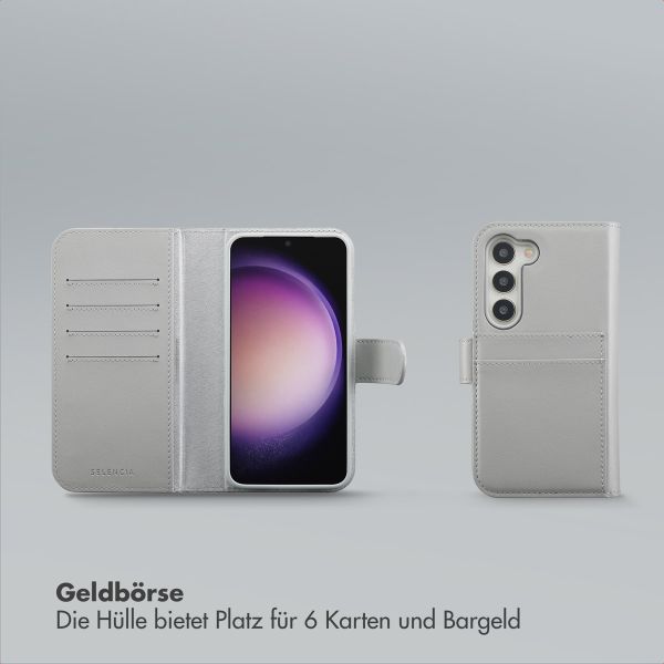 Selencia Olyn Abnehmbare Bookcase mit MagSafe Samsung Galaxy S23 - Grau