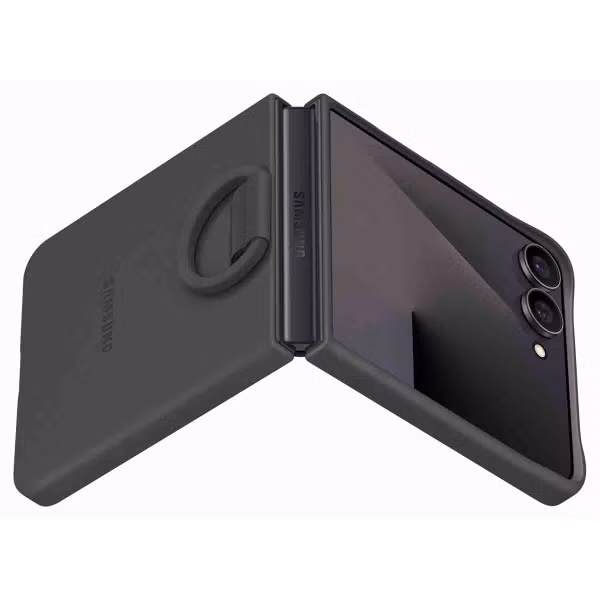 Samsung Original Silikon Cover Ring Samsung Galaxy Z Flip 7 - Black