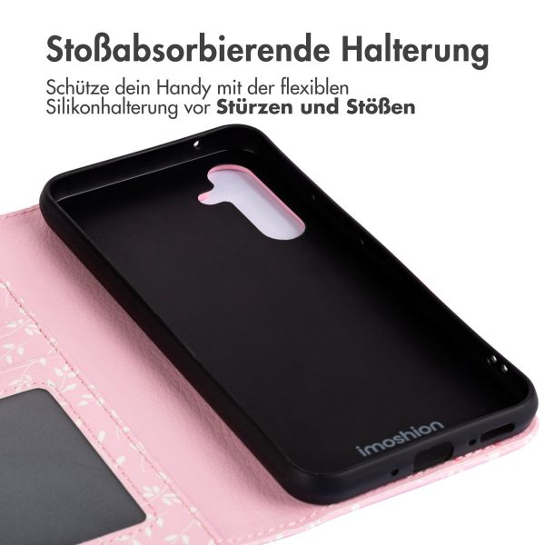 imoshion Design Klapphülle Samsung Galaxy A54 (5G) - Pink Bazaar Flowers