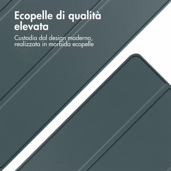 imoshion Trifold Klapphülle Apple iPad 11 (2025) 11 Zoll A16 / iPad 10 (2022) 10.9 Zoll - Dunkelgrün