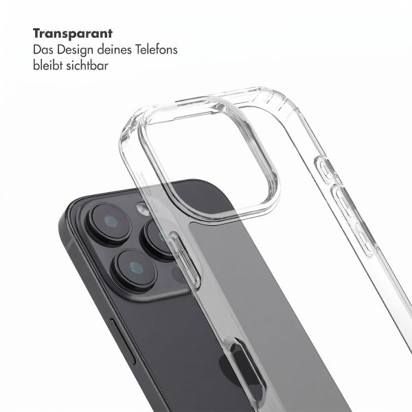 Transparentes Backcover mit abnehmbaren Haken für das Apple iPhone 16 Pro Max + Lova Handgelenkband - Tortoise Leopard