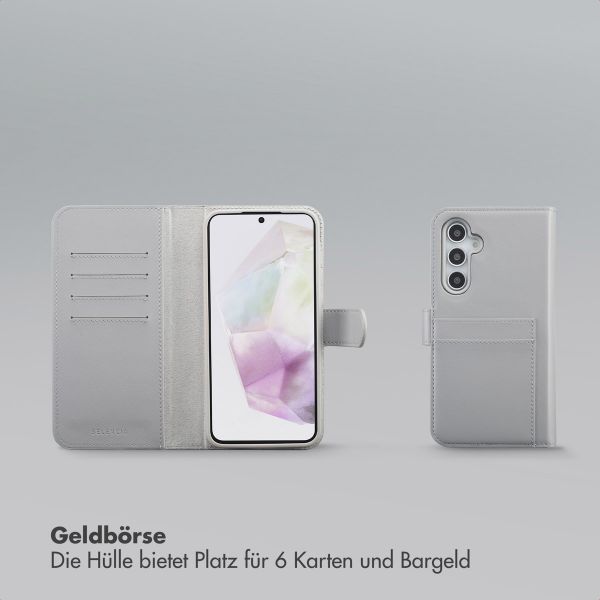 Selencia Olyn Abnehmbare Bookcase mit MagSafe Samsung Galaxy A35 / A55 - Grau