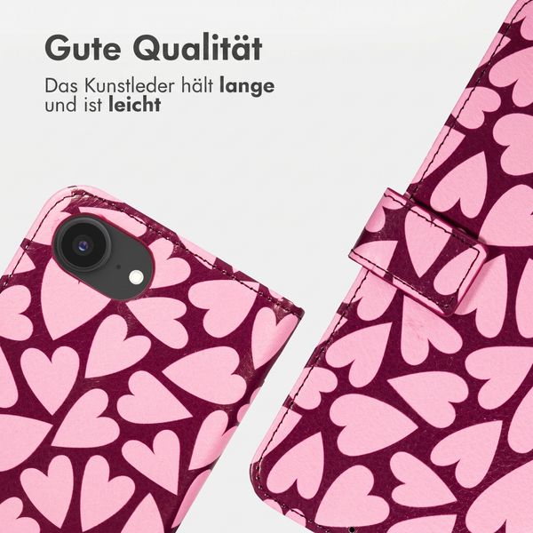 imoshion Design Klapphülle Apple iPhone 17e / 16e - Hearty Blush