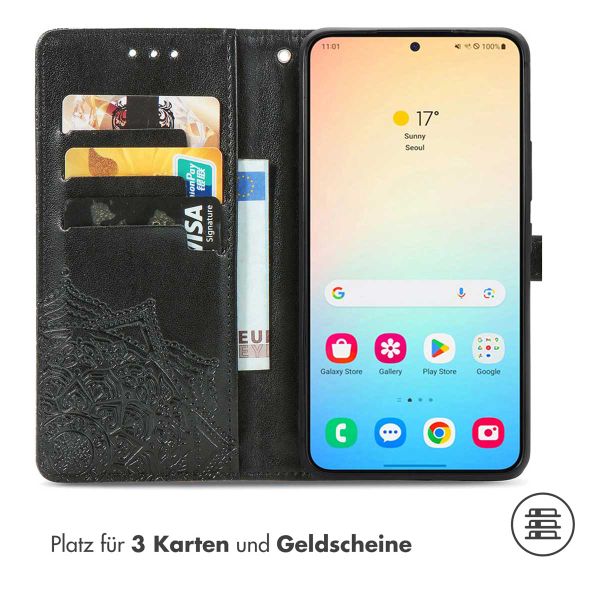 imoshion Mandala Klapphülle Samsung Galaxy S24 Plus - Schwarz