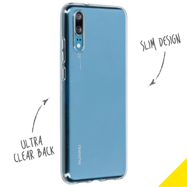 Accezz Transparentes TPU Clear Cover für das Huawei P20