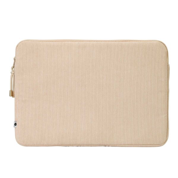 Selencia Cord Laptop Hülle 13-14 Zoll - Laptop Sleeve - Beige