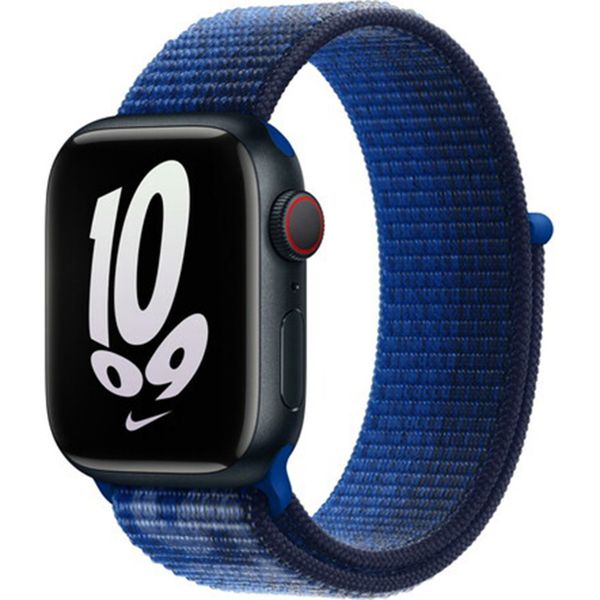 Apple Nike Sport Loop Band für das Apple Watch Series 1-10 / SE / Ultra (2) - 42/44/45/46/49 mm - Game Royal / Midnight Navy