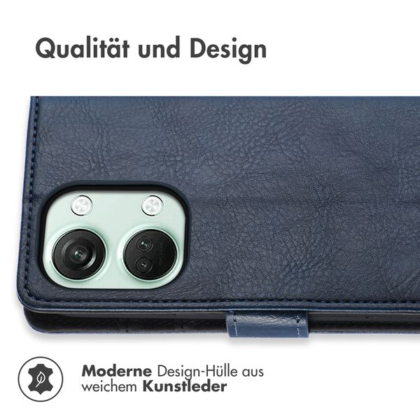 imoshion Luxuriöse Klapphülle OnePlus Nord 3 - Dunkelblau