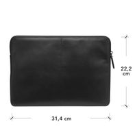 dbramante1928 Skagen Pro - Laptop Hülle 13 Zoll - Laptop Sleeve - Echtes Leder - MacBook Pro 13 Zoll / Air 13 Zoll - Black