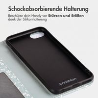 imoshion Design Klapphülle Apple iPhone 17e / 16e - Smoke Green Flowers