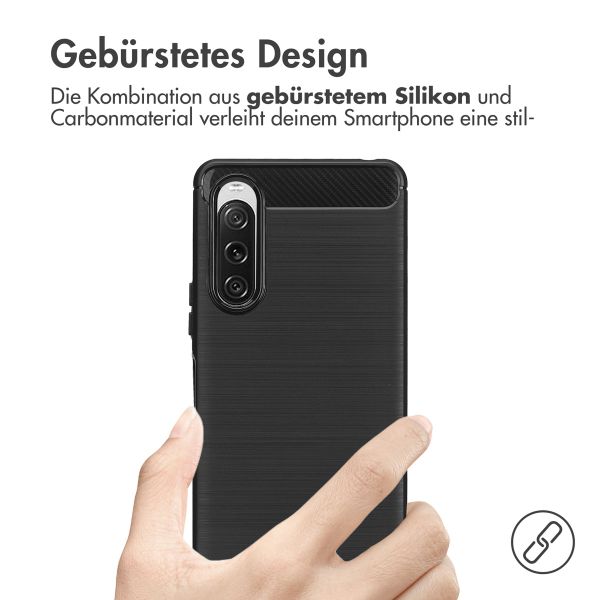 imoshion Brushed Back Cover für das Sony Xperia 10 V - Schwarz