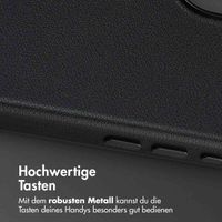 Accezz MagSafe Leather Backcover Apple iPhone 17 - Onyx Black