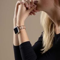 Selencia Sparkle Armband für das  Apple Watch Series 1 t/m 9 / SE (38/40/41 mm) | Series 10 / 11 (42 mm) - Rosé gold