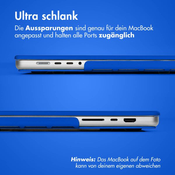 imoshion Hard Cover für das MacBook Pro 14 Zoll (2021 / 2023 M3 chip / 2024 M4 chip) - A2442 / A2779 / A2918 / A3112 / A3185 / A3401 - Cobalt Blue