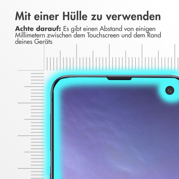 Accezz Full Cover Screen Protector aus gehärtetem Glas Samsung Galaxy S10