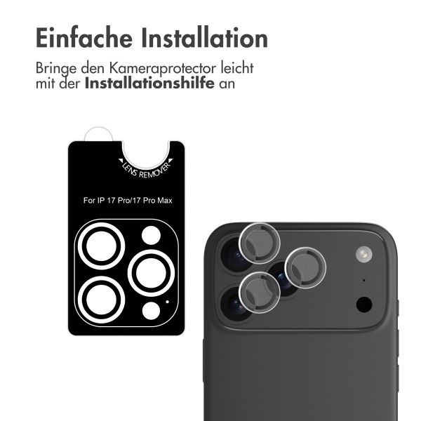 imoshion 2er Pack Kameraobjektivschutz für das Apple iPhone 17 Pro / 17 Pro Max - Transparent