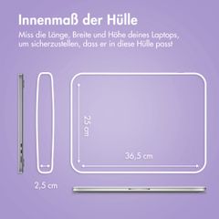 imoshion Fluffy Laptop Hülle 15-16 Zoll - Laptop Sleeve - Leopard Lilac